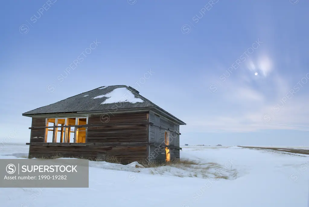 Abandoned house near Foremost, Alberta, Canada