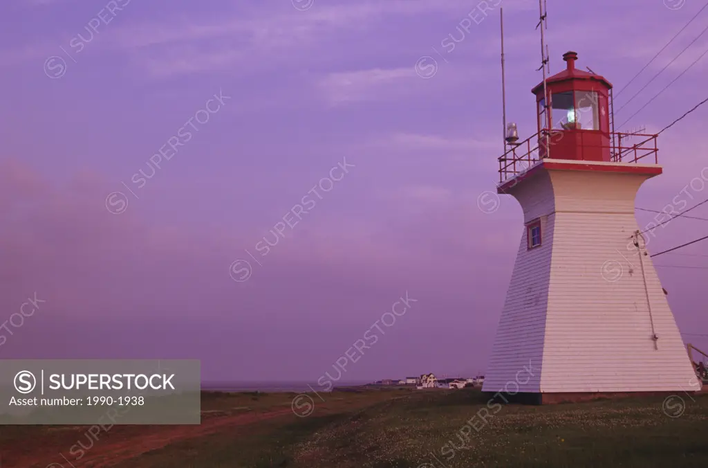 Lighthouse at Cape Lumiere, New Brunswick, Canada