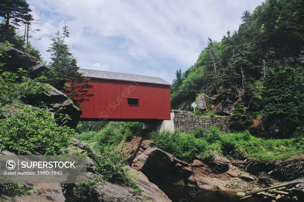 Covered bridge in Fundy National Park, New Brunswick, Canada