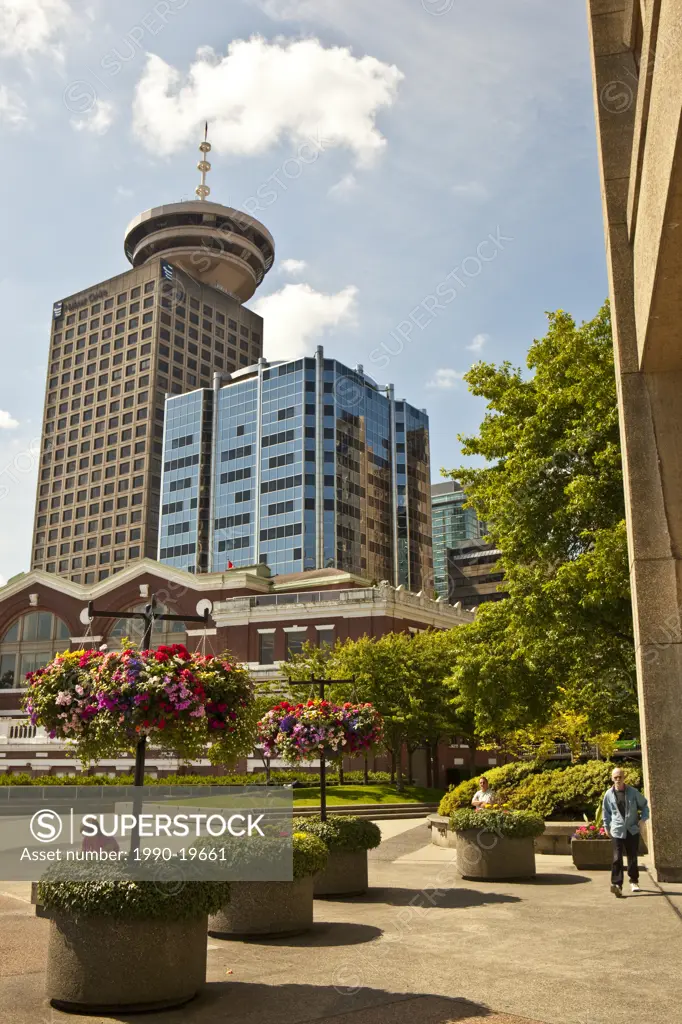 Harbour Centre and Central Vancouver, British Columbia, Canada