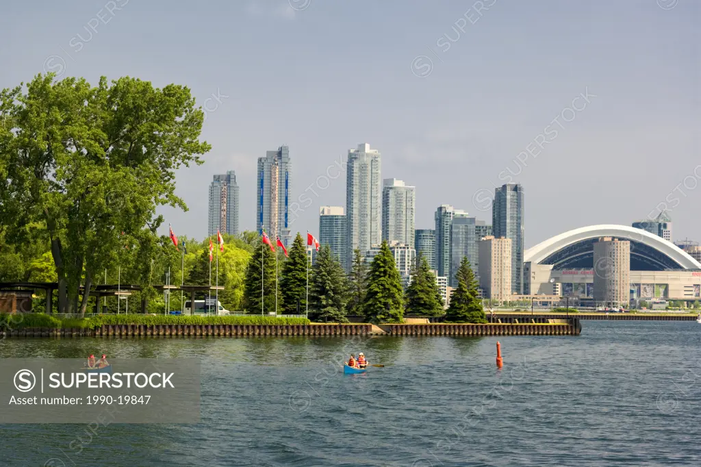 View of Toronto Waterfront from Toronto Islands, Toronto, Ontario, Canada