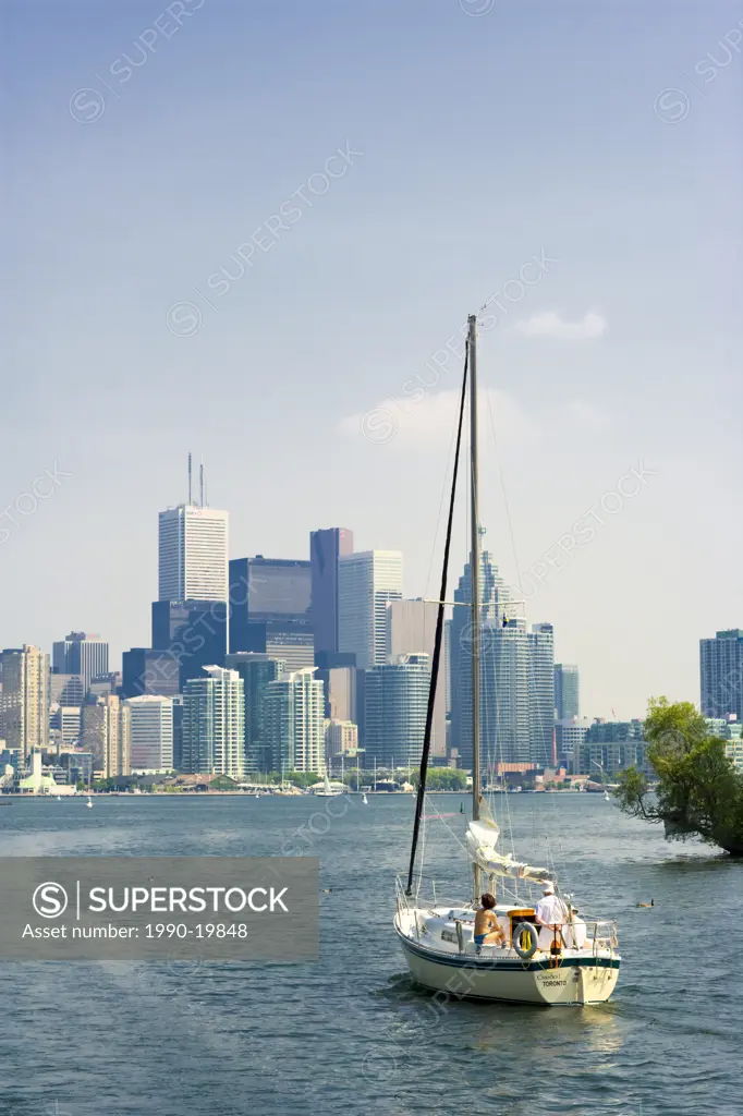 View of Toronto Waterfront from Toronto Islands, Toronto, Ontario, Canada