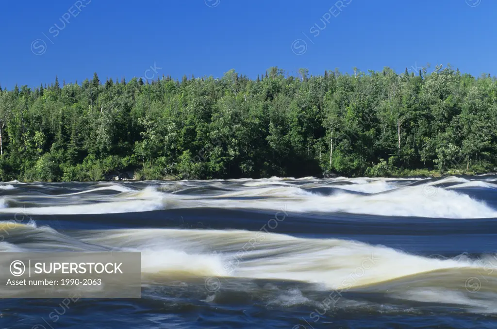 Sturgeon Rapids on Nutimik Lake, Whiteshell Provincial Park, Manitoba, Canada