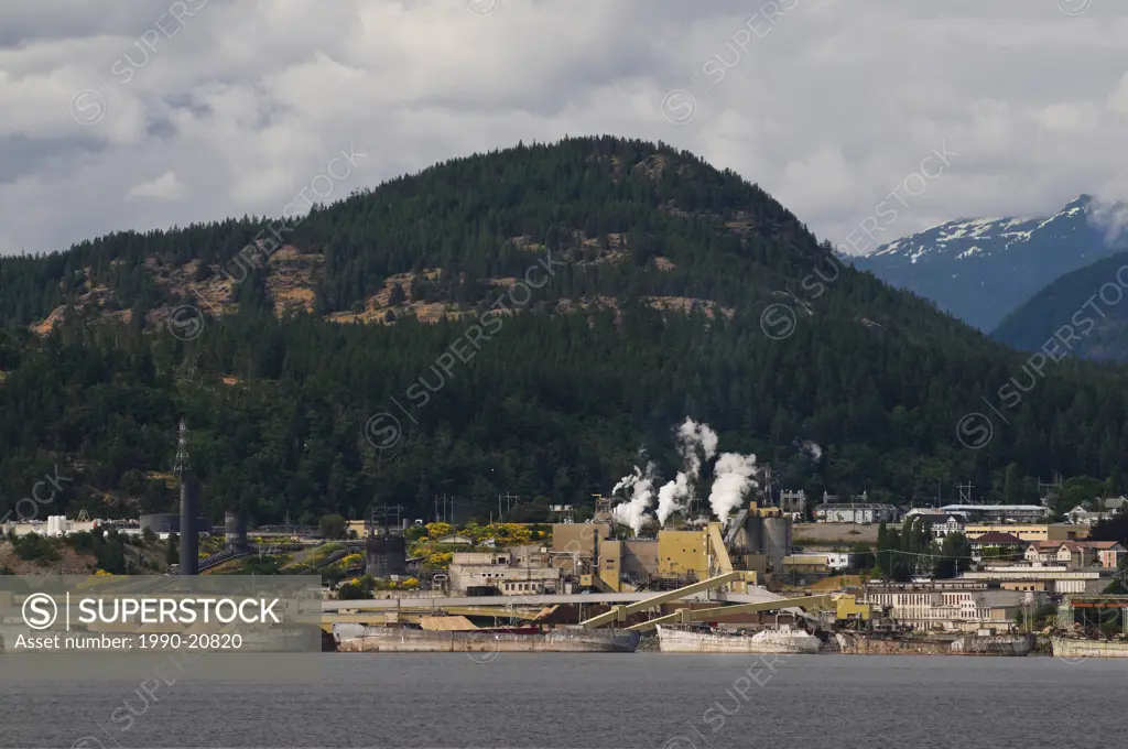 Powell River´s Pulp and Paper Mill. The mill was at one time the largest pulp and paper mill in the world. At its peak, one in every 25 newspapers in ...