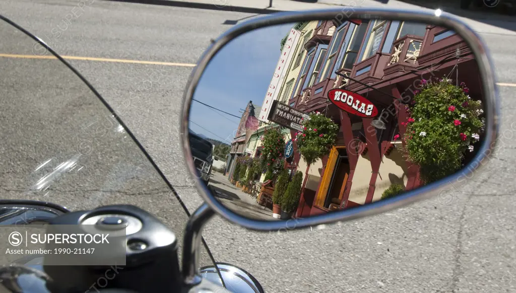 Bakery and vintage car at Greenwood, British Columbia, Canada