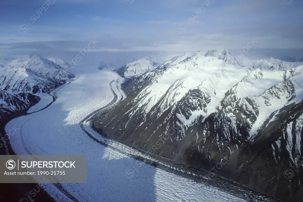Glacier, St. Elias Mountains, Kluane National Park, southern Yukon, Arctic Canada