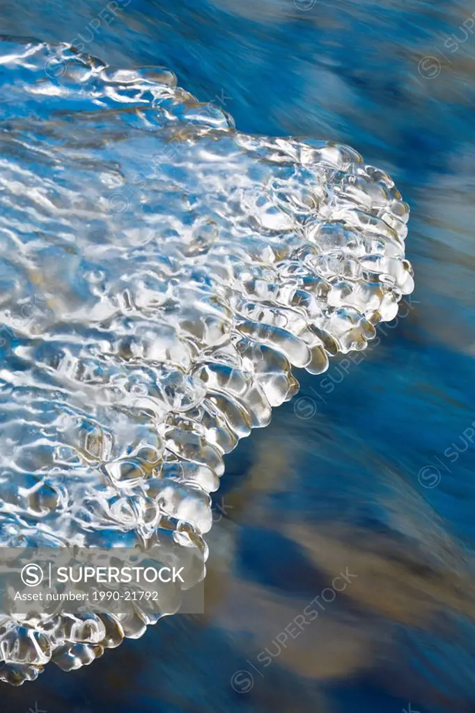 Ice Along Edges of Stream