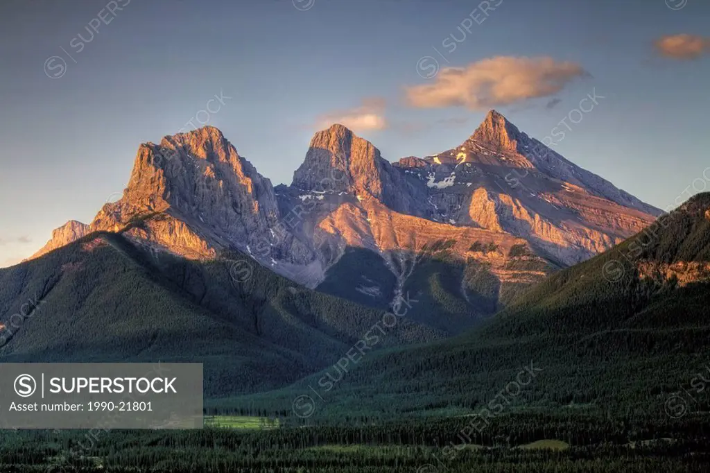 Three Sisters Mountains, Canmore, Alberta, Canada