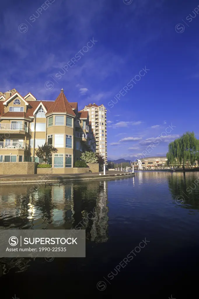 Lakefront condominiums at Kelowna, British Columbia, Canada