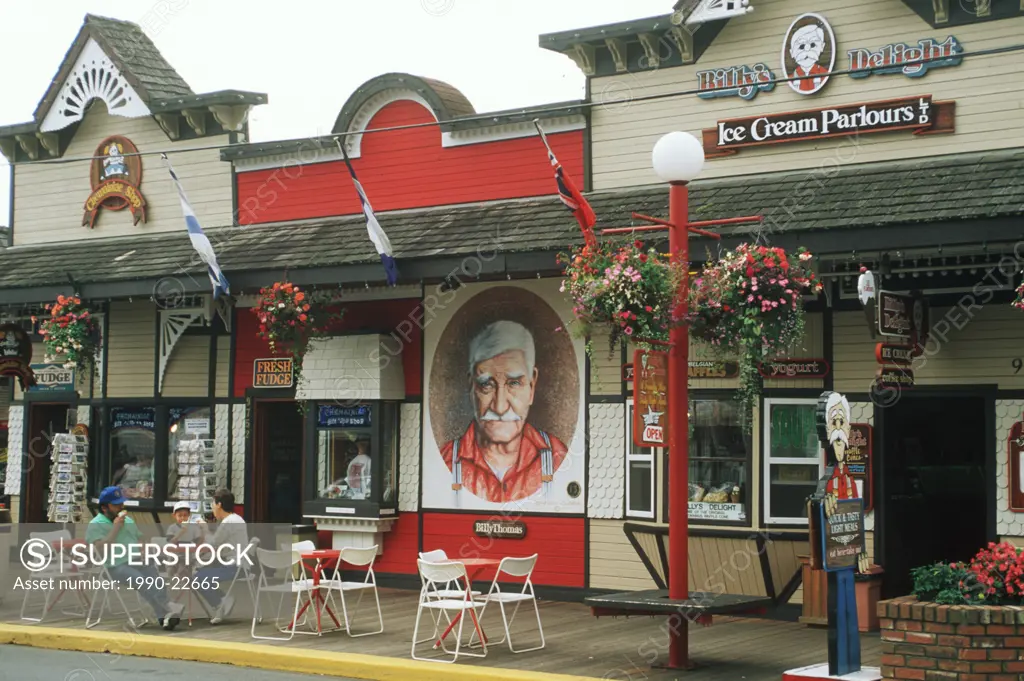 Mural features in Chemainus, Vancouver Island, British Columbia, Canada