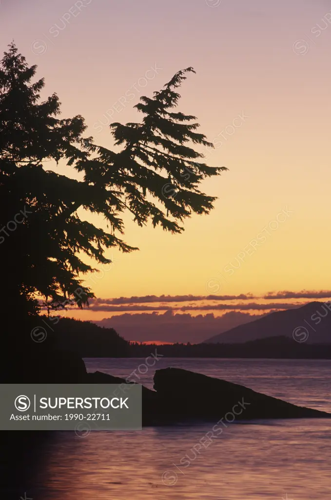 Crystal Cove islet at MacKenzie Beach, Vancouver Island, British Columbia, Canada
