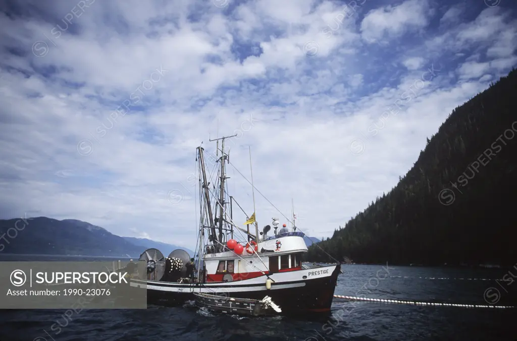 commercial seine boat north of Prince Rupert, British Columbia, Canada