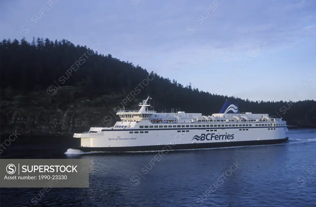 BC Ferry Spirit Class ,vessel, Active Pass between Tsawwassen and Swartz Bay, British Columbia, Canada
