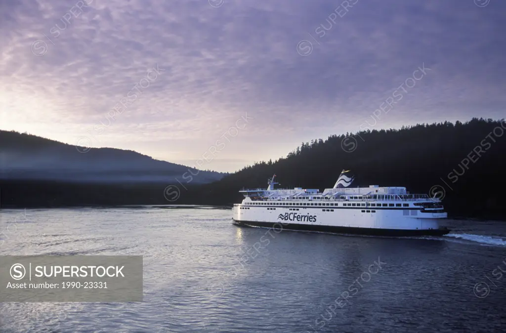 BC Ferry Spirit Class ,vessel, Active Pass between Tsawwassen and Swartz Bay, British Columbia, Canada