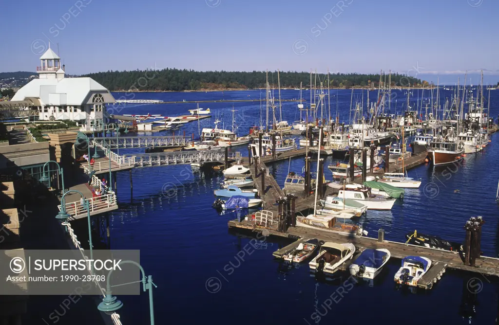 Nanaimo Harbour - Newcastle Island beyond, Vancouver Island, British Columbia, Canada