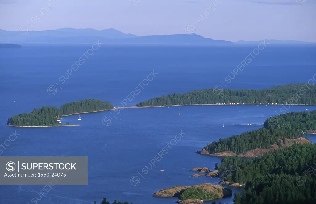 Quadra Island, Rebeca Spit from China Mountain, British Columbia, Canada
