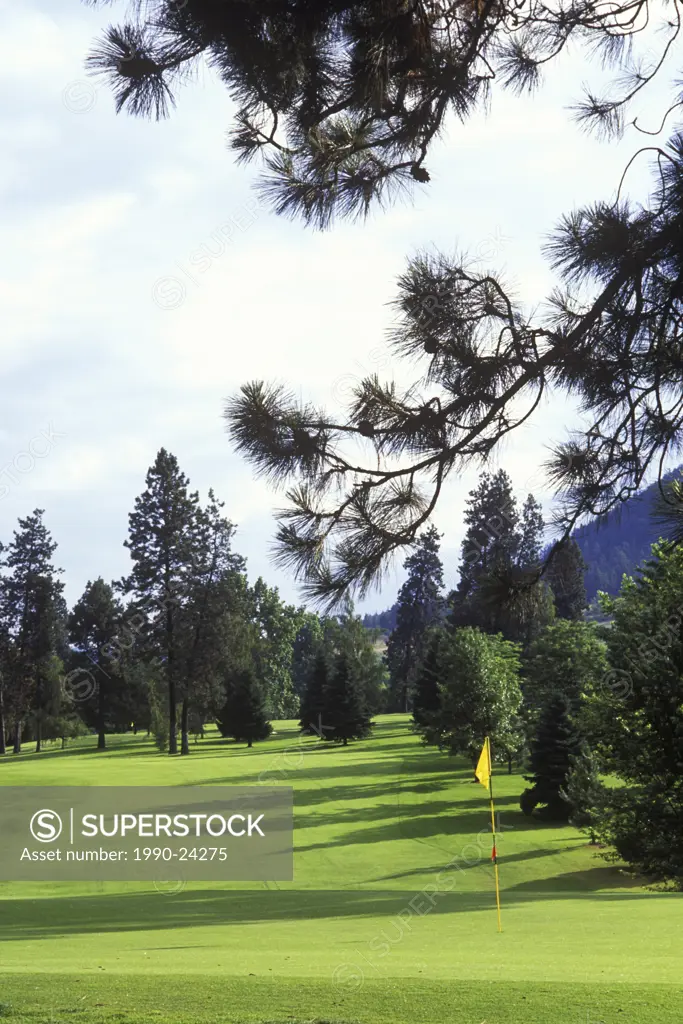 Okanagan, Kelowna, golf course fairway, British Columbia, Canada