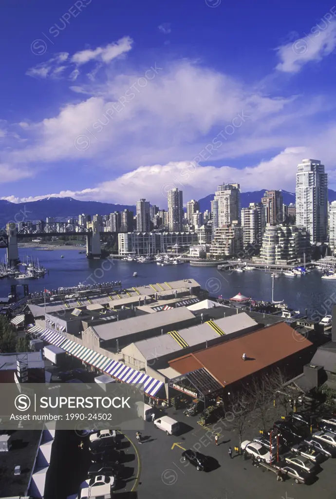 Downtown Vancouver from across False Creek, Vancouver, British Columbia, Canada