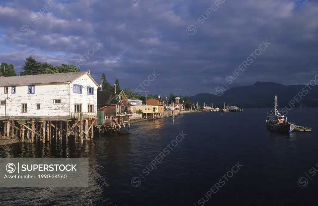 Alert Bay, Cormorant Island, cannery row, Vancouver Island, British Columbia, Canada