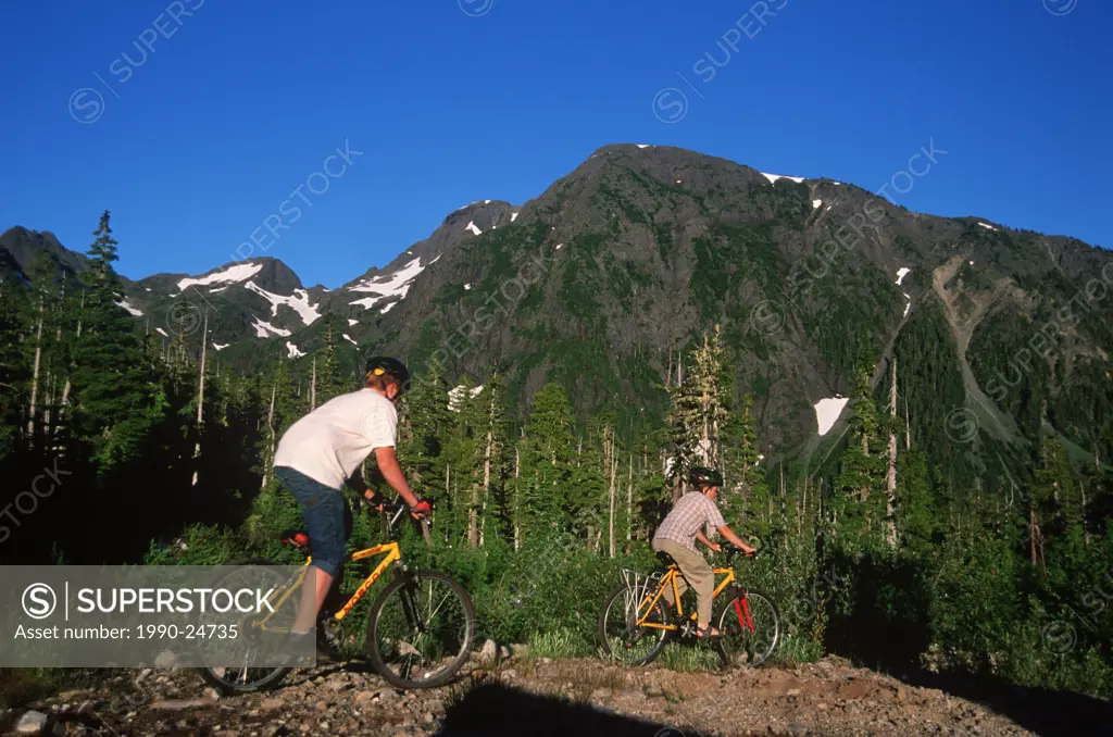 Mount Cain - mountain biking boys, Vancouver Island, British Columbia, Canada