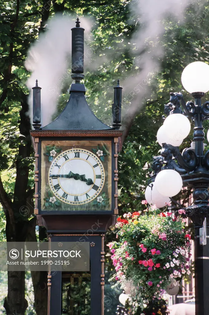 Steam clock in Gastown, Vancouver, British Columbia, Canada