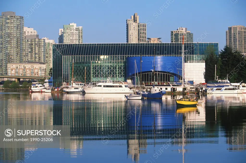 View of Convention Centre from Burrard Inlet, Vancouver, British Columbia, Canada