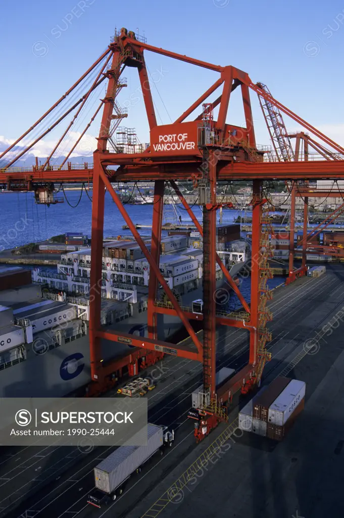 Dock crane, Port of Vancouver, British Columbia, Canada