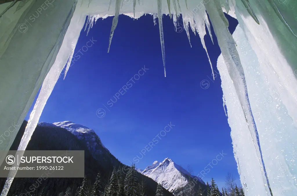 Icicles, Rocky Mountains, British Columbia, Canada