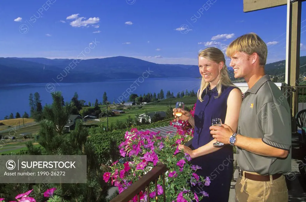 Couple at Gray Monk Winery, Kelowna, British Columbia, Canada