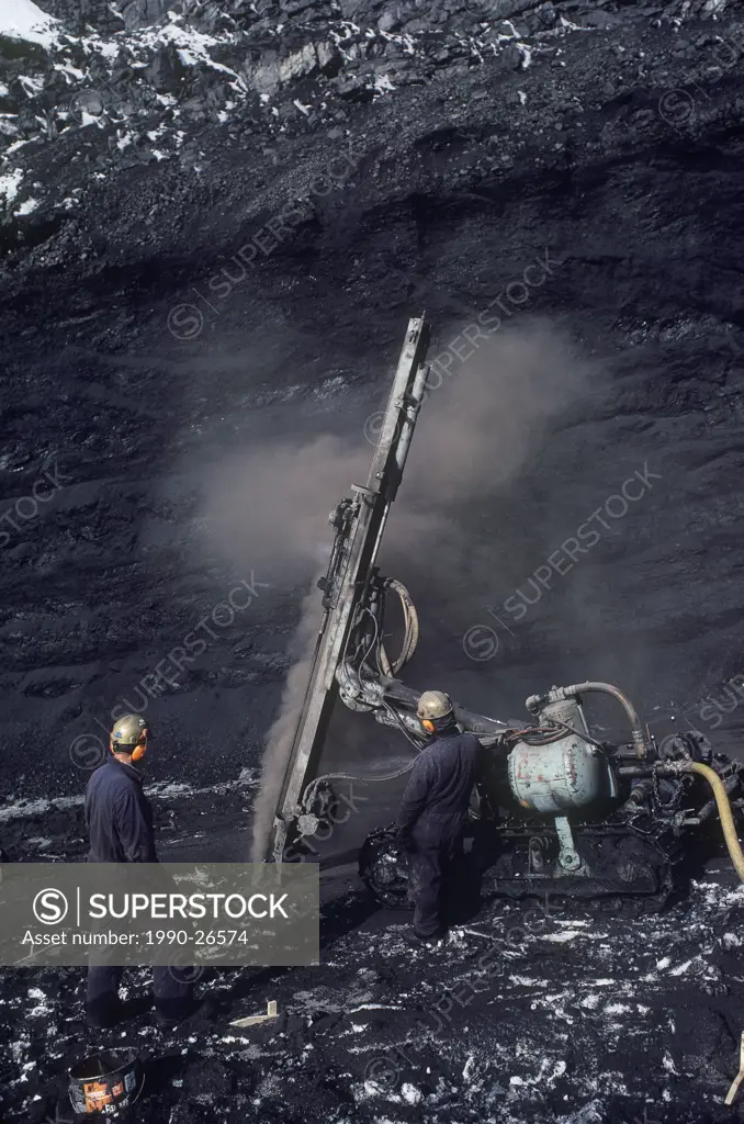 Mining industry at work, British Columbia, Canada