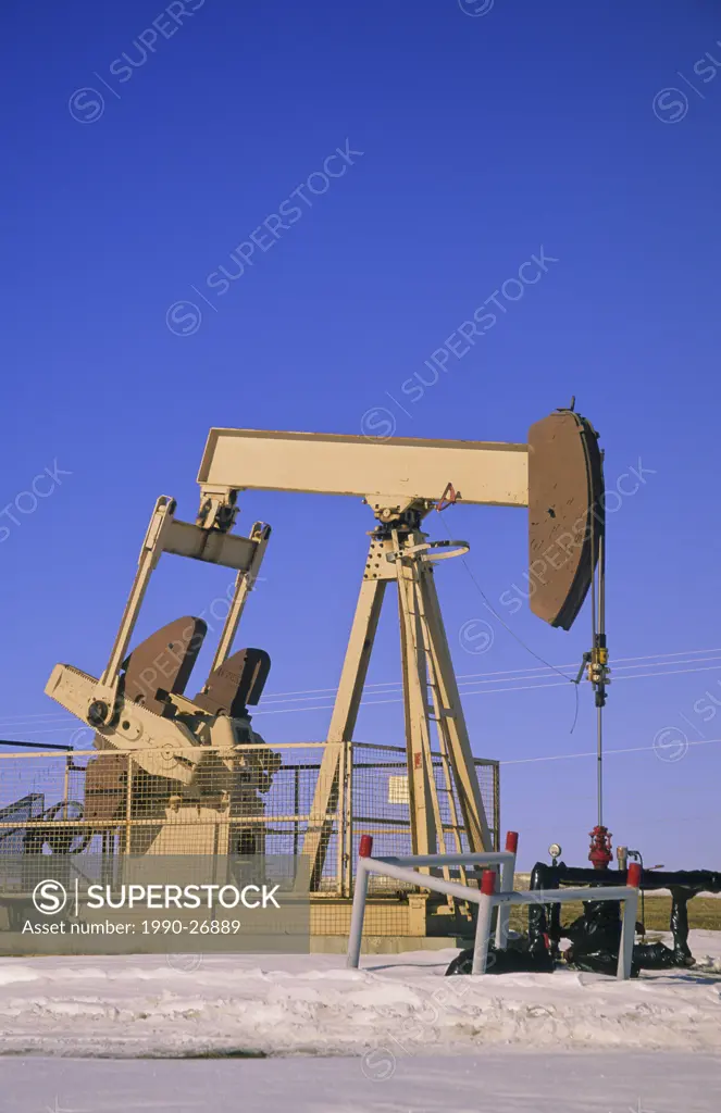 Oil well pump, British Columbia, Canada