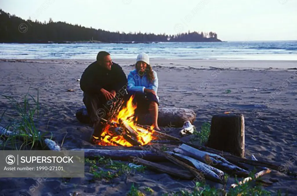 Camping at Raft Cove, West Coast, Vancouver Island, British Columbia, Canada