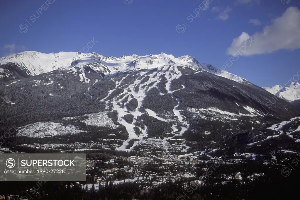 Blackcomb Mountain & Whistler Village, British Columbia, Canada
