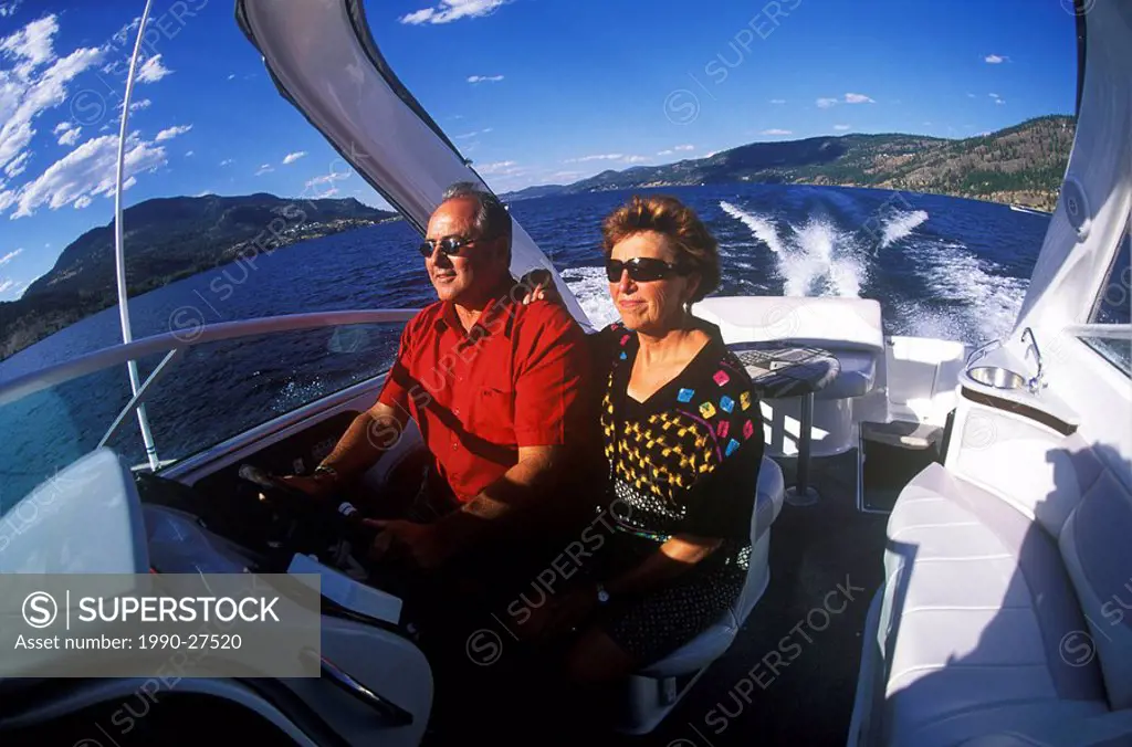 Boating in the Southern Okanagan, British Columbia, Canada