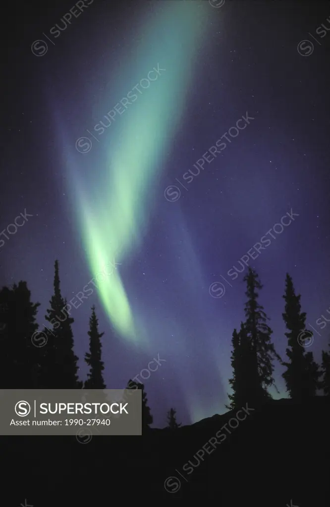 Auroura borealis, northern lights , British Columbia, Canada