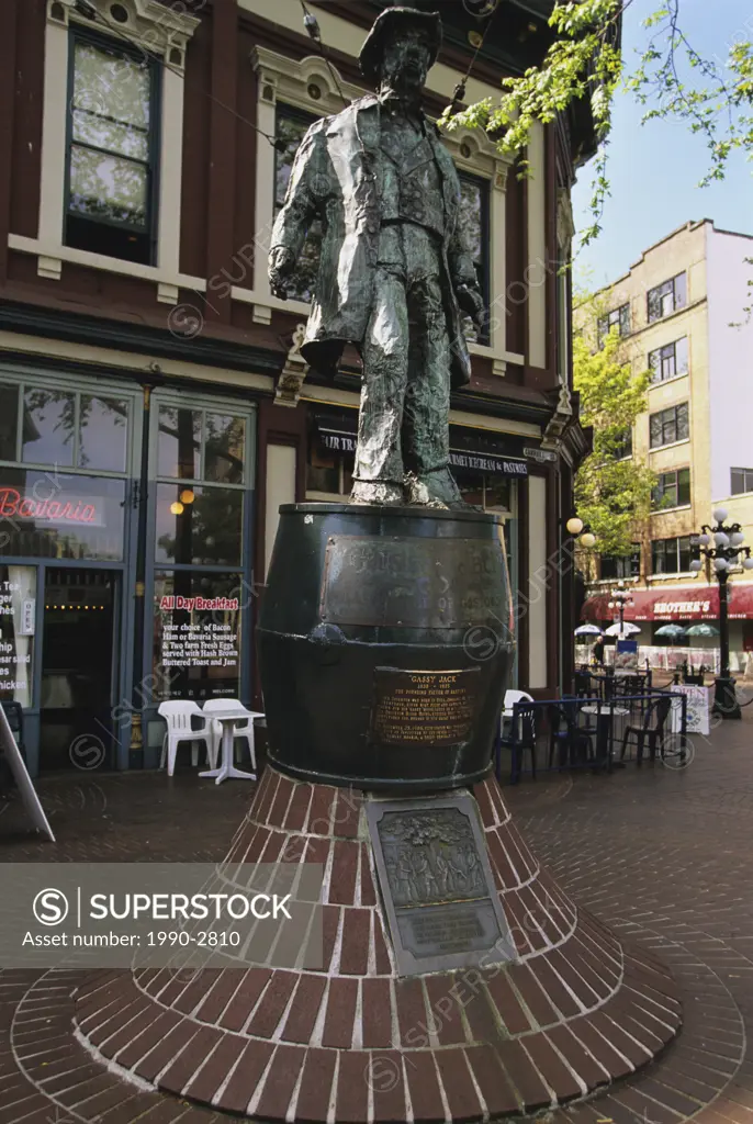 Statue of ´Gassy Jack´, Gastown, Vancouver, British Columbia, Canada
