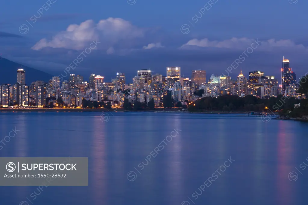 The West End from Stanley Park, Vancouver, British Columbia, Canada