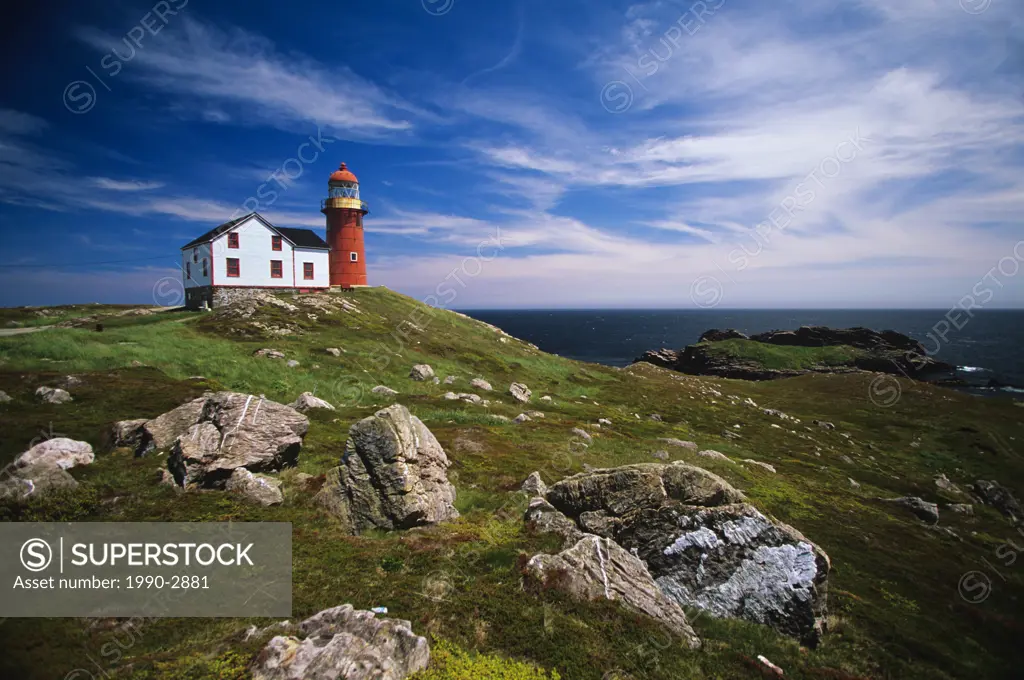Lighthouse on Ferryland Head, Newfoundland , Canada