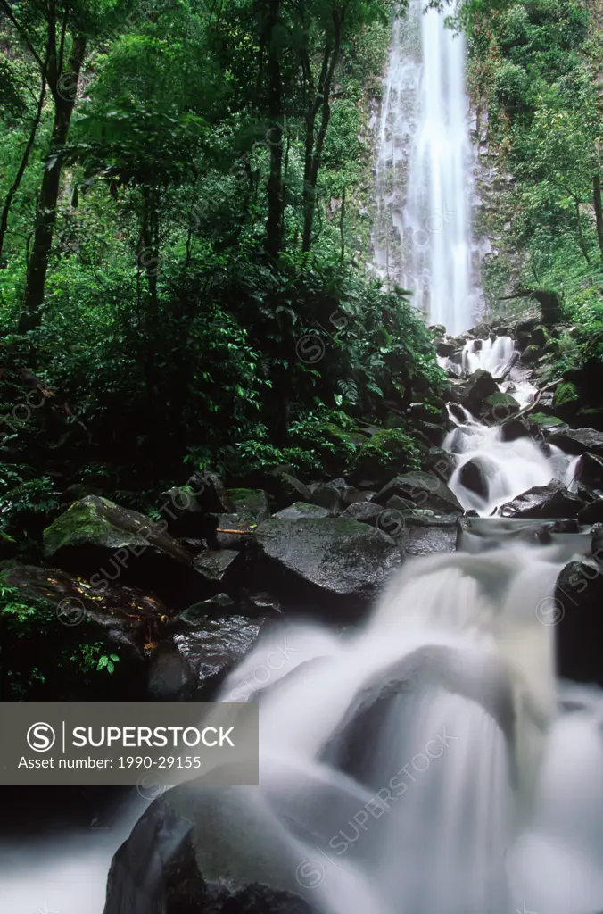 Costa Rica, waterfall at Fortuna