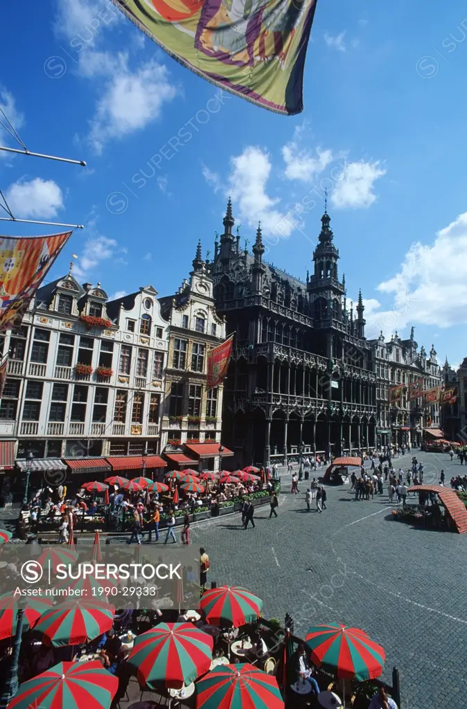 Belgium, Brussels, The Grand Place, building details