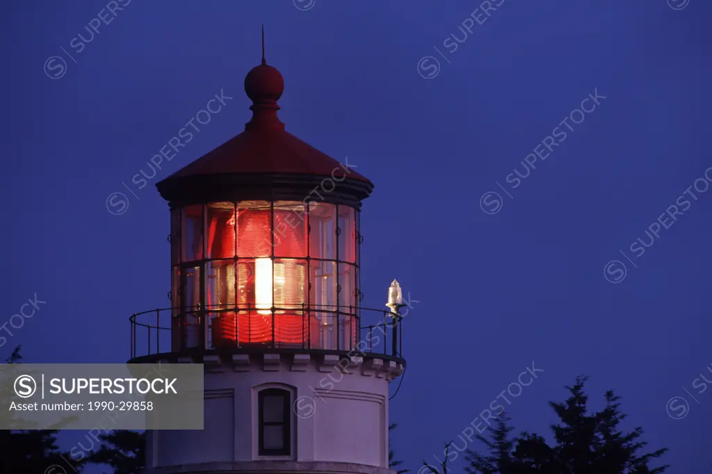 USA, Oregon, Lighthouse at Newport, Yaquinna Bay Light
