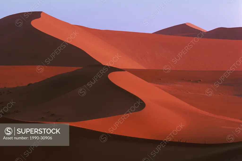 Sand Dune Formations, Namib_Naukluft Park, Sossusvlei, Namib Desert, Namibia, Africa