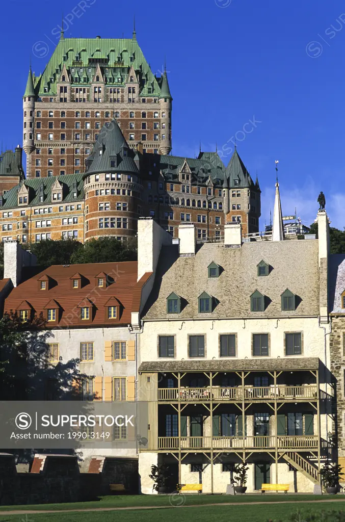 Chateau Frontenac, Historic Lower Town, Quebec City, Canada