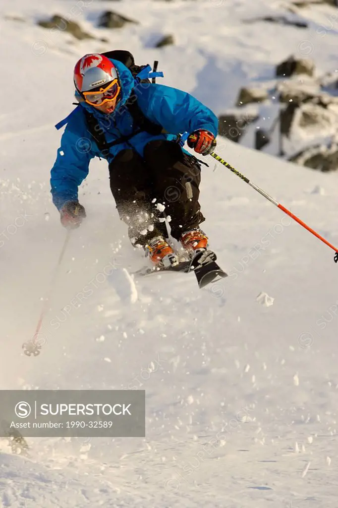 skier at Whistler, BC, Canada