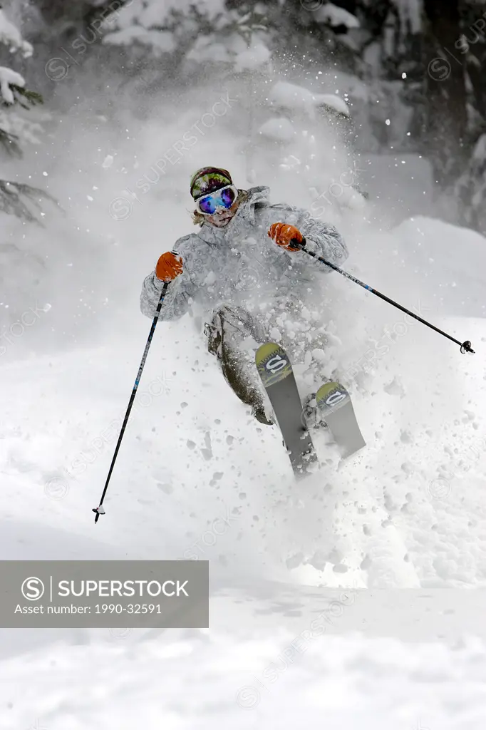 Skier, Whistler, BC, Canada