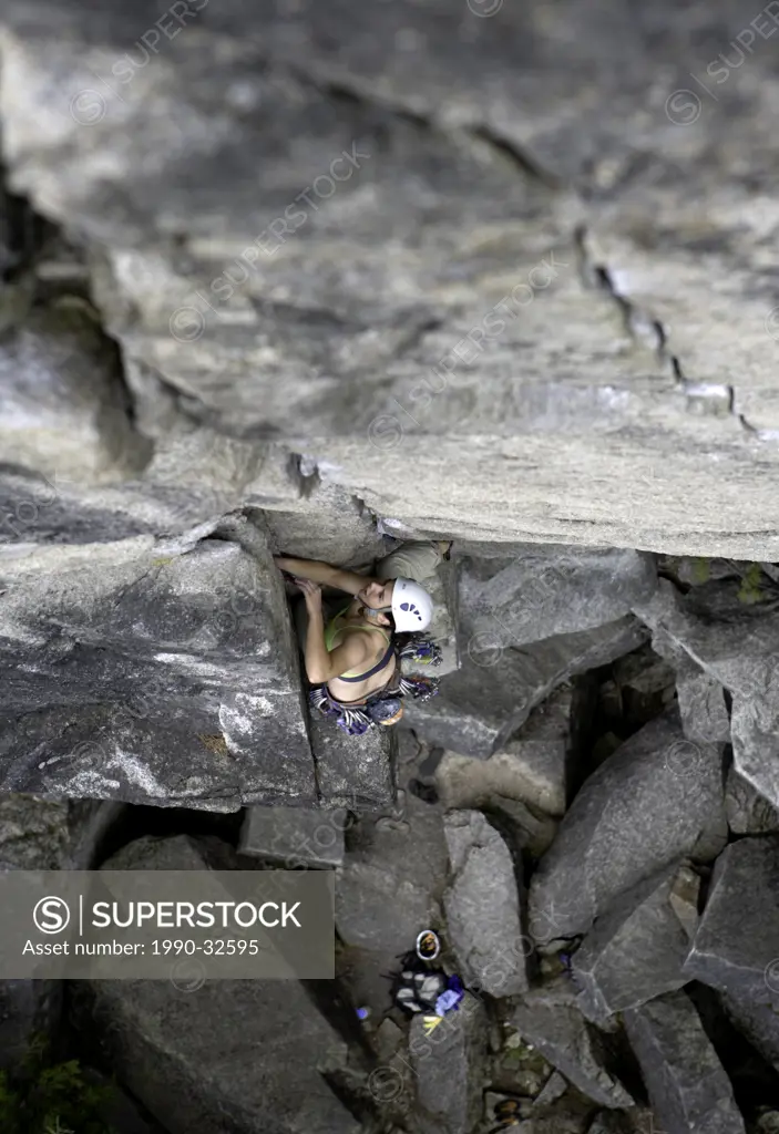 Rock climbing, Whistler, BC, Canada
