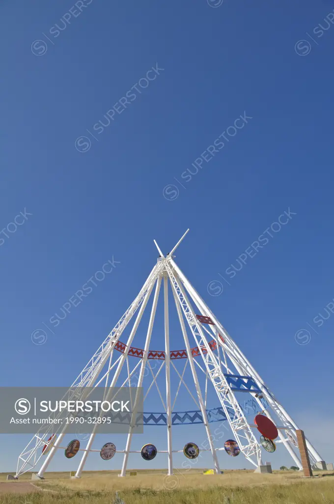 Saamis Tipi. World´s largest Tipi, Medicine Hat, Alberta, Canada