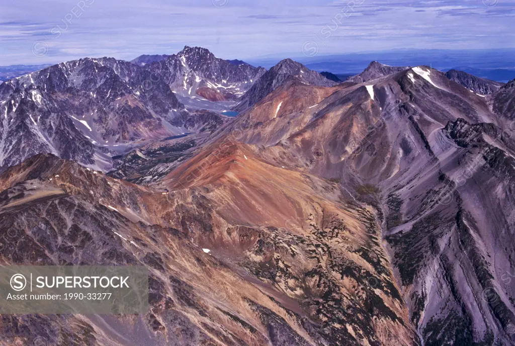 volcanic landscape in the Coast Mountains in British Columbia Canada