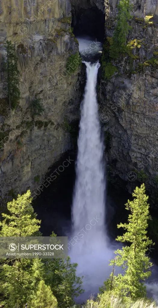 Spahats Falls in Wells Gray Park in British Columbia Canada