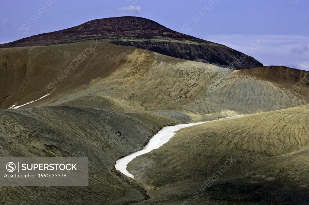 Volcanic landscape in the Itcha Mountains of British Columbia Canada